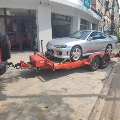 Car Trailer 4x4 Steel Car Trailer 16 ft Flatbed Trailer