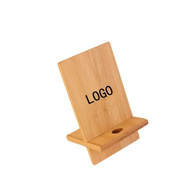Addreen Hot Sell Phone Holders Stand Mobile Smartphone Support Tablet Stand for Desk Wooden Bamboo Phone Holder Stand