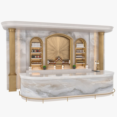 Commercial Marble Bar Counter Cocktail Bar Customization Bar Equipment