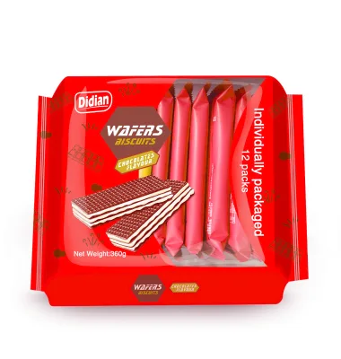 13g*12 Biscuits Delicious Crispy Strawberry Flavor Wafers Rectangle Shape 40% Fat Content Rolled and Packaged in Box or Bag