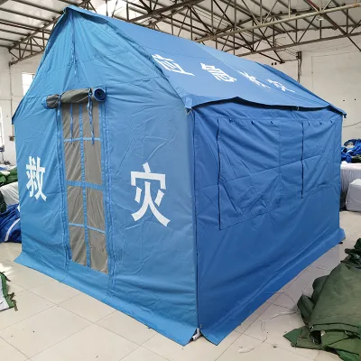 Portable Shelter Tent with Waterproof Oxford Fabric and Aluminum Pole for Disaster Relief for Medical Emergencies Refugee Needs