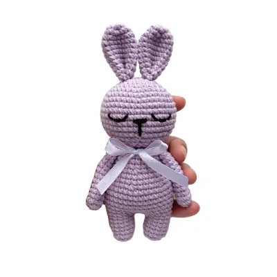 Custom Crochet Bunny Rabbit Amigurumi Bunny Newborn Toy Rabbit Ballet Crochet Toy Handicraft Amigurumi for Kids