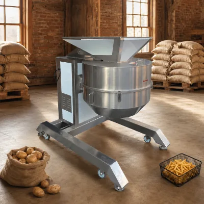 Electric Potato Cutter Machine Easy to Clean for Potato Chip Factory OEM Available Interchangeable Blades