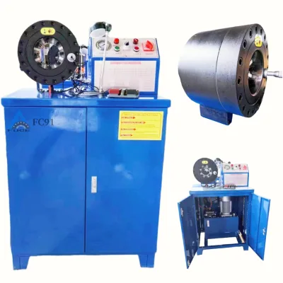 Factory Direct Sale CE Agriculture Agri Hose Fire Fighting Refrigerant Flexible Braided Hose Crimping Machine