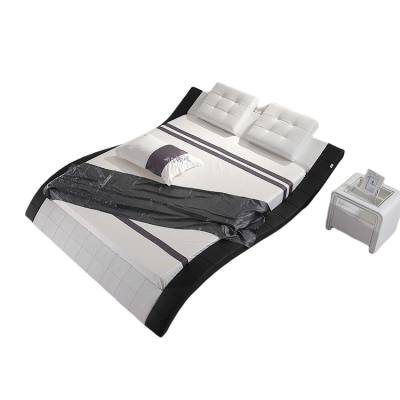 Latest Model Modern European Bedroom Furniture Luxury Design Leather Double King size queen size Bed