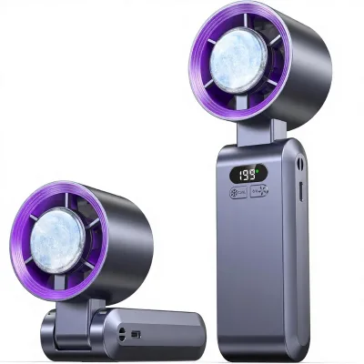 Kimguard Handheld Portable Turbo Fan 1-199 Gear Speed Rechargeable 5500mAh Battery Digital Display Small Pocket-Sized