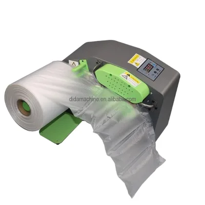 Automatic Air Pillow Bag Bubble Film Inflator Machine C10 Buffer Cushion with Motor Easy Filling and Automatic Inflation
