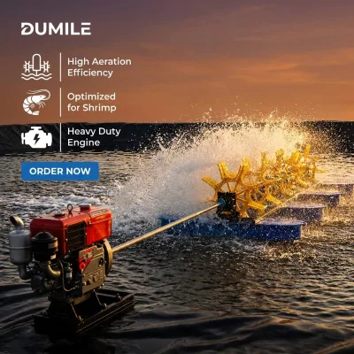 DUMILE Independent Floating Diesel Aerator Ideal Emergency Backup Oxygen Equipment for All Kinds of Breeding Ponds