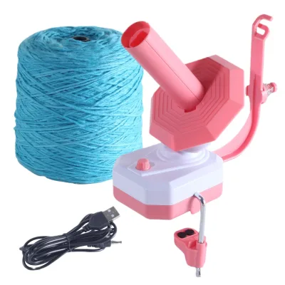 Electric Plastic Yarn Winder Yarn Ball Organizer Knitting Yarn Winding Tool with USB Port