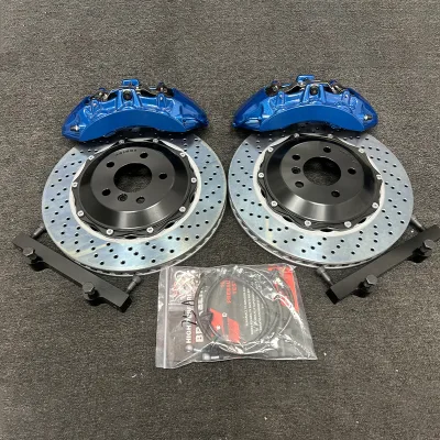 New 6 Piston Aluminum Calipers Big Brake Kit R18/R19 380mm Drilled Disc for Range Raptor F150 Mustang Bronco