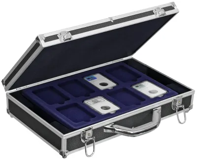 Black Coins Briefcase Cover for 32 Graded Coins SLABS Card Storage
