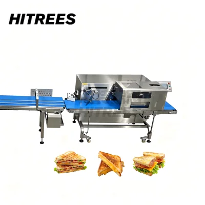 Automatic Ultrasonic Sandwich Toast Cutting Cutter Machine for Sandwich Making Packing