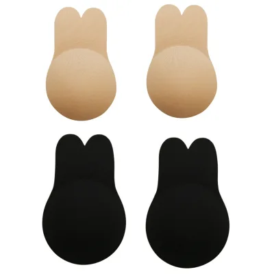Wholesale Reusable Rabbit Ear Lift Bra for Wedding Deep V Backless Strapless Dresses Premium Silicone Adhesive Bra