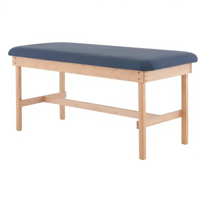 Wood Massage & Facial Treatment Table with Leather Foldable Design for Salon and Commercial Use