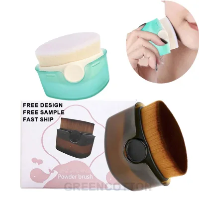 Custom logo Portable Foundation Makeup Brush Seamless Foundation Brush Beauty Tool