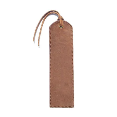 Custom logo Factory Wholesale Cheap Faux Leather Blank Bookmarks