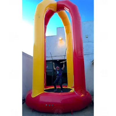Fun Filled Inflatable Bungee Trampoline Inflatable Bungee Trampoline Outdoor Commercial Exercise for Outdoor Amusement Parks