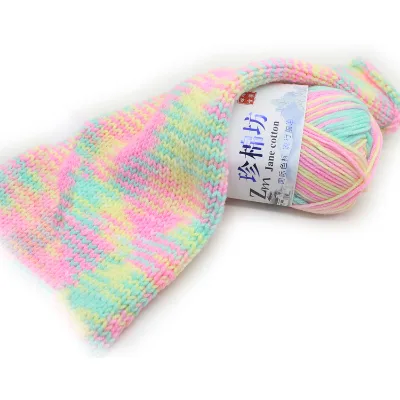 Free Sample Factory Supply 4ply 100% Acrylic Soft Warm Baby Yarn Fancy Crochet Worsted Hand Knit 50g Ball Sewing Weaving High