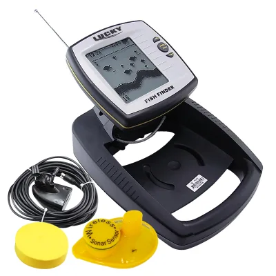 Quality Wholesale 2 in 1 100M Wired Transducer 45M Wireless Sensor Fish Locator Waterproof Sensor Fish Finder Ocean River Lake