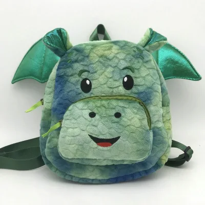 OEM Plush Animal Shape Bag Cartoon Children's School Bag Rabbit Doll Custom Design Realistic Plush unicorn Dinosaur Backpack