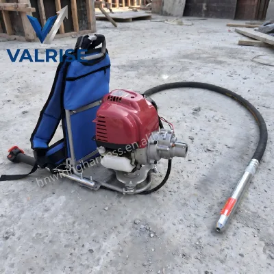 Portable Concrete Vibrator Bag Gasoline Powered 260Hz Machine for Construction Formwork Use Lightweight for Sale