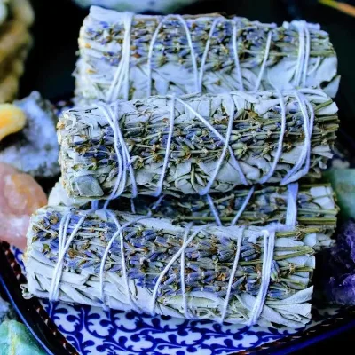 Wholesale White Sage Smudge Stick Sage with Lavender Sage
