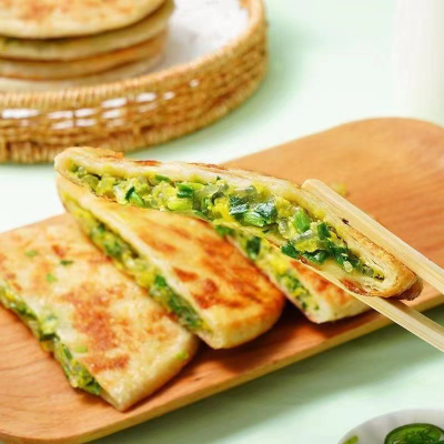 High-end Quality Traditional Leek Box Frozen Food Bulk Package Vegetarian Pie Chinese Handan Fast Cooking Food for Adults 1 Kg