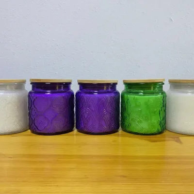 Luxury Custom OEM Glass Jar Scented Candle-Eco-Friendly Handmade for Birthdays Weddings Home Decor Outdoor Supermarket Hot Sale