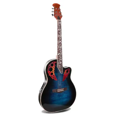 Wholesale cheap Manufactory Custom Acoustic-Electric Guitar - 41 Inch Grape Hole, Equipped with 7545 EQ,High Gloss Finish