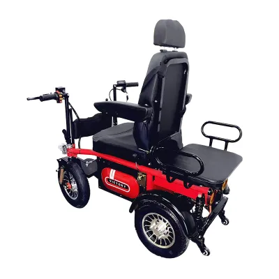Heavy Duty Double Seat Electric Soccer Wheelchair for the Elderly