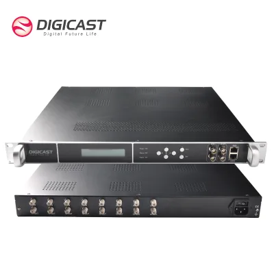 (DMB-90E) IPTV OTT Headend FTA Free to Air Tuner to IP Receiver 12 ISDB-T to IP Gateway with Multiplexing