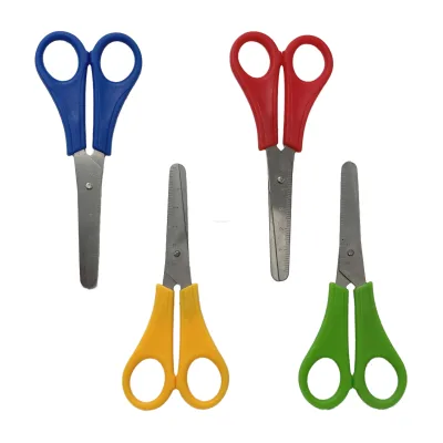 Hot Selling Multi-Purpose Student Scissors With Color Plastic Handle Steel Blade Cutting Knife