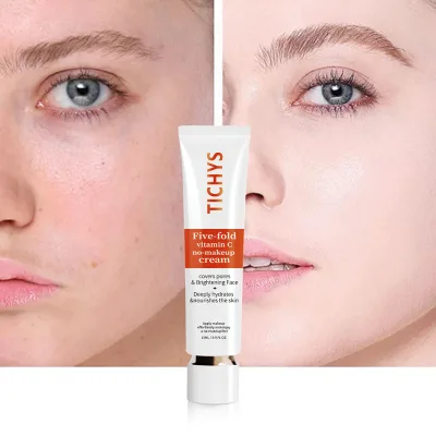 Private Brand Deep Hydration Concealer Five Kinds Vitamin C No-Makeup Cream Brightening Facial Tone Pore Correction Skin Care