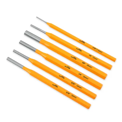 JUSTER Durable CR-V 6PC 1.5mm,3mm,4mm, 5mm,6mm,8mm Stonecutter's Chisel Set