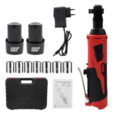 12V Wireless DIY Electric Impact Ratchet Wrench 3/8-inch Industrial Lithium Battery Multifunctional Set