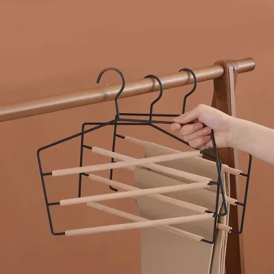 Custom Production of Stainless Steel Hangers with Clamps Multi-functional Balcony Drying Rack