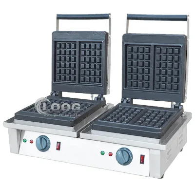 Hot Sale Double Plate Square Waffle Maker High Quality Popular Square Waffle Machine Commercial Waffle Maker on Sale