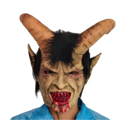 Horror Face Devil Masks Halloween Scary Demon Latex Ghost Mask Rubber Masks for Role Play Lucifer