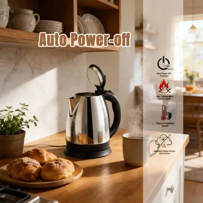 High Quality Safety Cordless Electric Kettle SKD CKD Household Appliances SS201/304 Boil-Dry Protection 1.8L Capacity Best Price