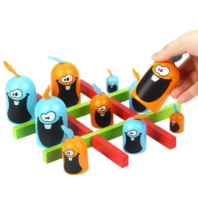 Hot Selling Education Toys Intellectual Gobble Game 3 Chain Play Party Games for Kids Desktop Toy Board Game