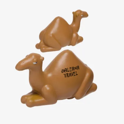 Giveaway Camel Shaped Stress Balls Custom Logo Squeeze Animal Promotional Corporate Gift Novelty Premium