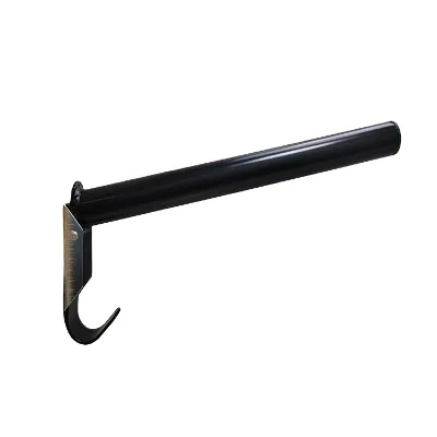 Durable Black Foldable One-Way Round Tube Horse Saddle Rack with Screws for Stable