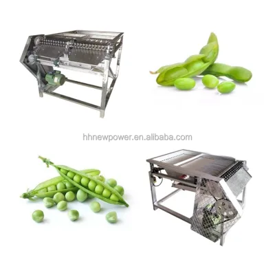 Hot Sale Fresh Soybean Dehulling Threshing Machine Pea Shell Removal Machine Green Edamame Soybean Pigeon Pea Peeling Sheller