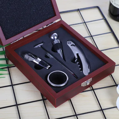 LT115 Bottle Opener Set of Wine Accessories Box Deluxe Wine Bottle Corkscrew Set Wine Corkscrew Accessories