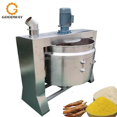 Gas Stove Plate Garri Fryer Garri Frying Machine Cassava Flakes Roasting Machine for Gari Processing