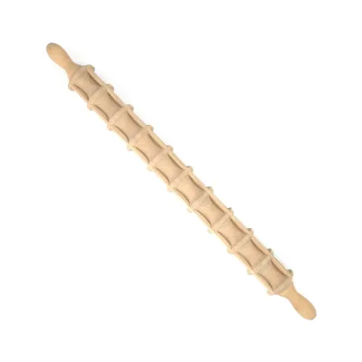 2021 Natural  Wood 3D Ravioli Rolling Pin Pasta Mold for Cake Tools