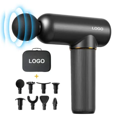 Touch Screen Deep Fascia Gun Intelligent High Speed Electric Relaxing Muscle Massage Gun With 8 Massage Heads