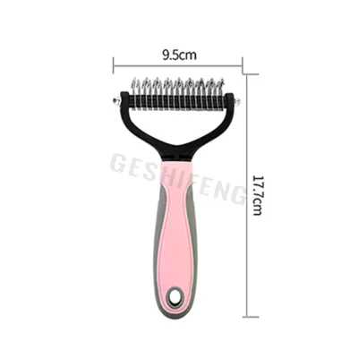 Hot Selling Pet Grooming Brush and Metal Comb Undercoat Rake for Cats and Dogs Comb Grooming Tools