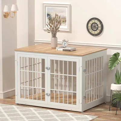 Bestselling High Quality Pet Dog Cage Direct Sale from Manufacturer with Professional Promotion Iron and Wood Material