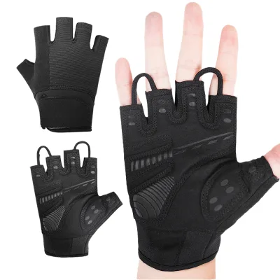 Custom Logo Half Finger Weight Lifting Sport Gloves Anti Slip Padded Breathable Touchscreen Gym Unisex OEM ODM